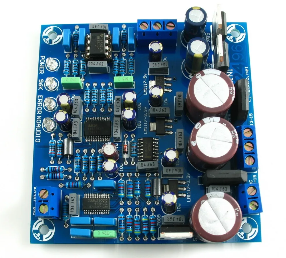 24 разрядный 192K HZ DAC CS8416 + AK4396 NE5532P SPDIF для аудиовыхода Стандартная плата|Усилители