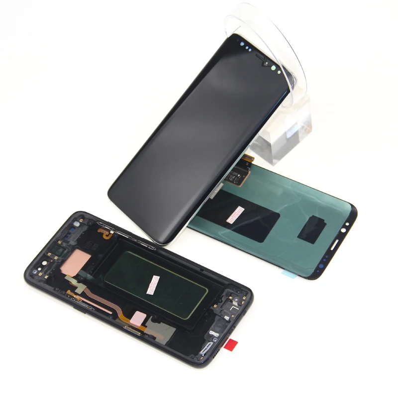 AMOLED S8 ЖК дисплей с рамкой для SAMSUNG Galaxy G950 G950F Plus G955 G955F сенсорный экран дигитайзер
