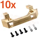 Оптовая продажа 10 шт.лот сверхмощный латунный передний бампер с сервоприводом 94 гшт. для Traxxas TRX-4 TRX4 110 RC Гусеничный автомобиль хоп Up запчасти