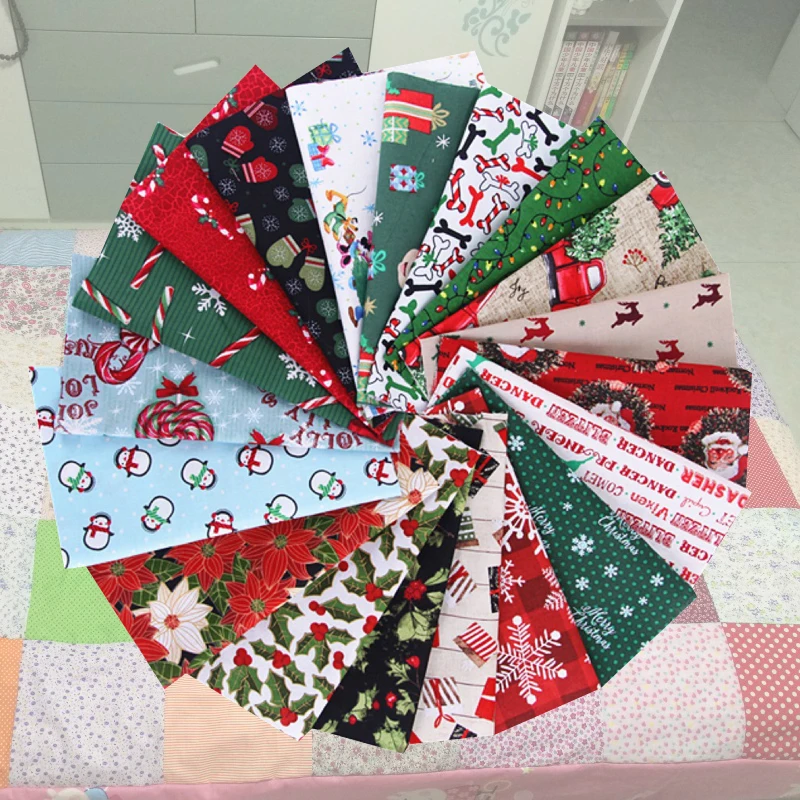 10 шт. 100% хлопковая ткань Рождественская серия саржевая сделай сам детские