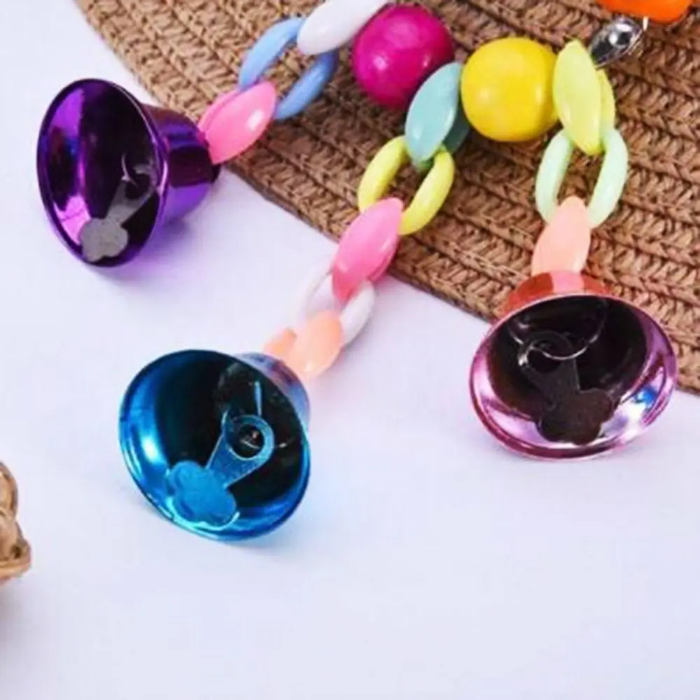 Красочные игрушки для попугаев подвесная цепочка моста искусственные животные |