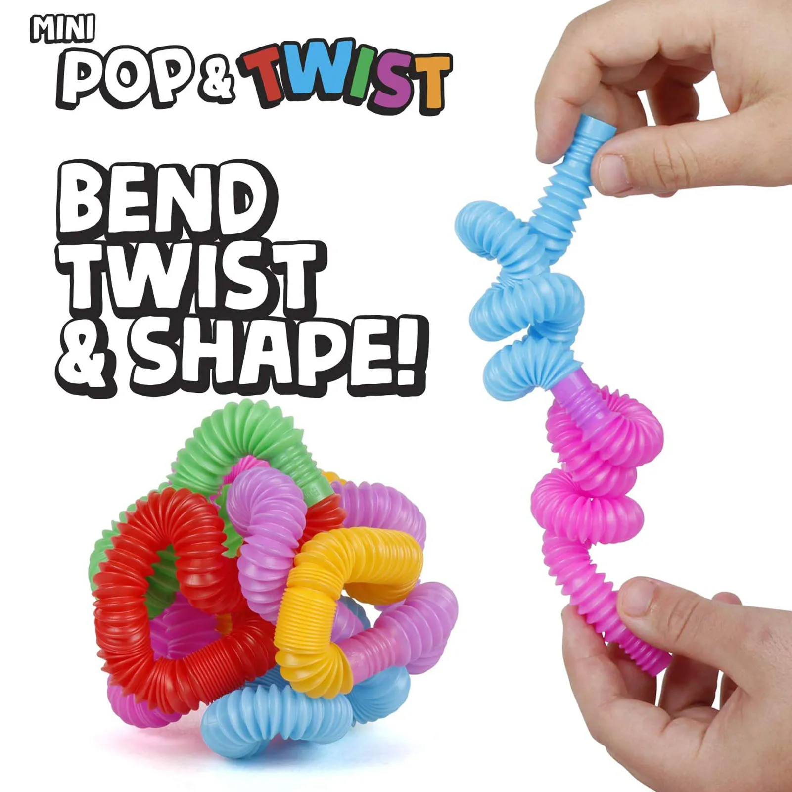 

Colorful Plastic Pop Tube Coil Children'S Creative Magical ToysCircle Funny Toys Early Development Educational Folding Toy