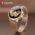 2020 стильные женские умные часы SANLEPUS, Роскошные Водонепроницаемые наручные часы из нержавеющей стали, повседневные женские умные часы для Android и iOS