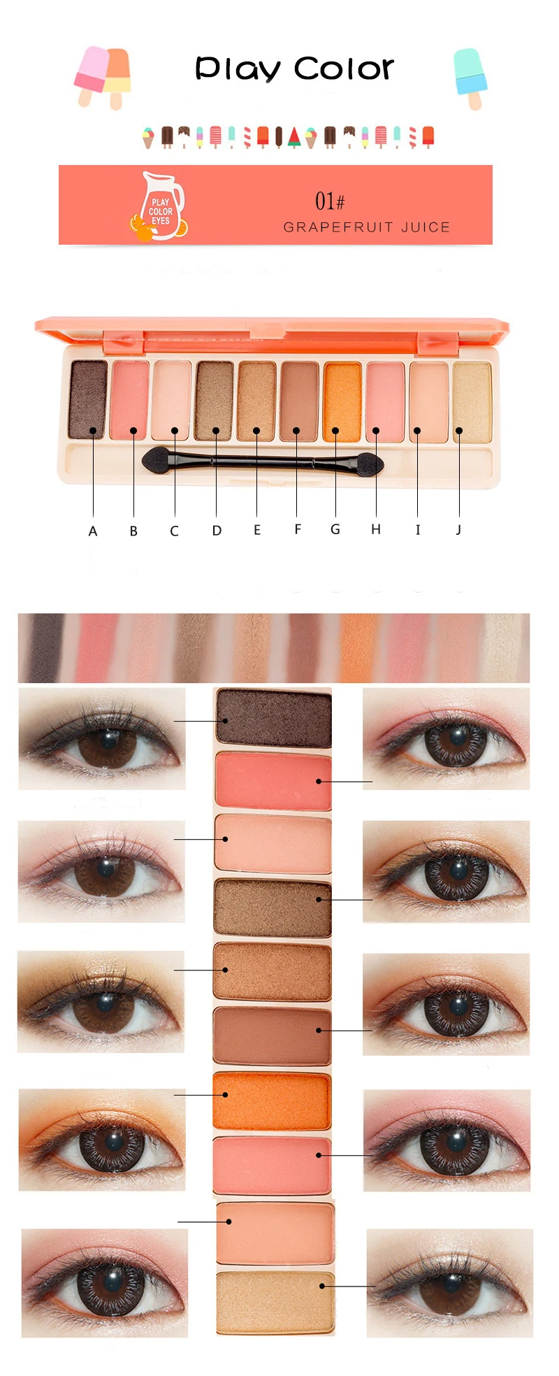 6 цветов женские светящиеся тени для век палитра девушек студенток матовые