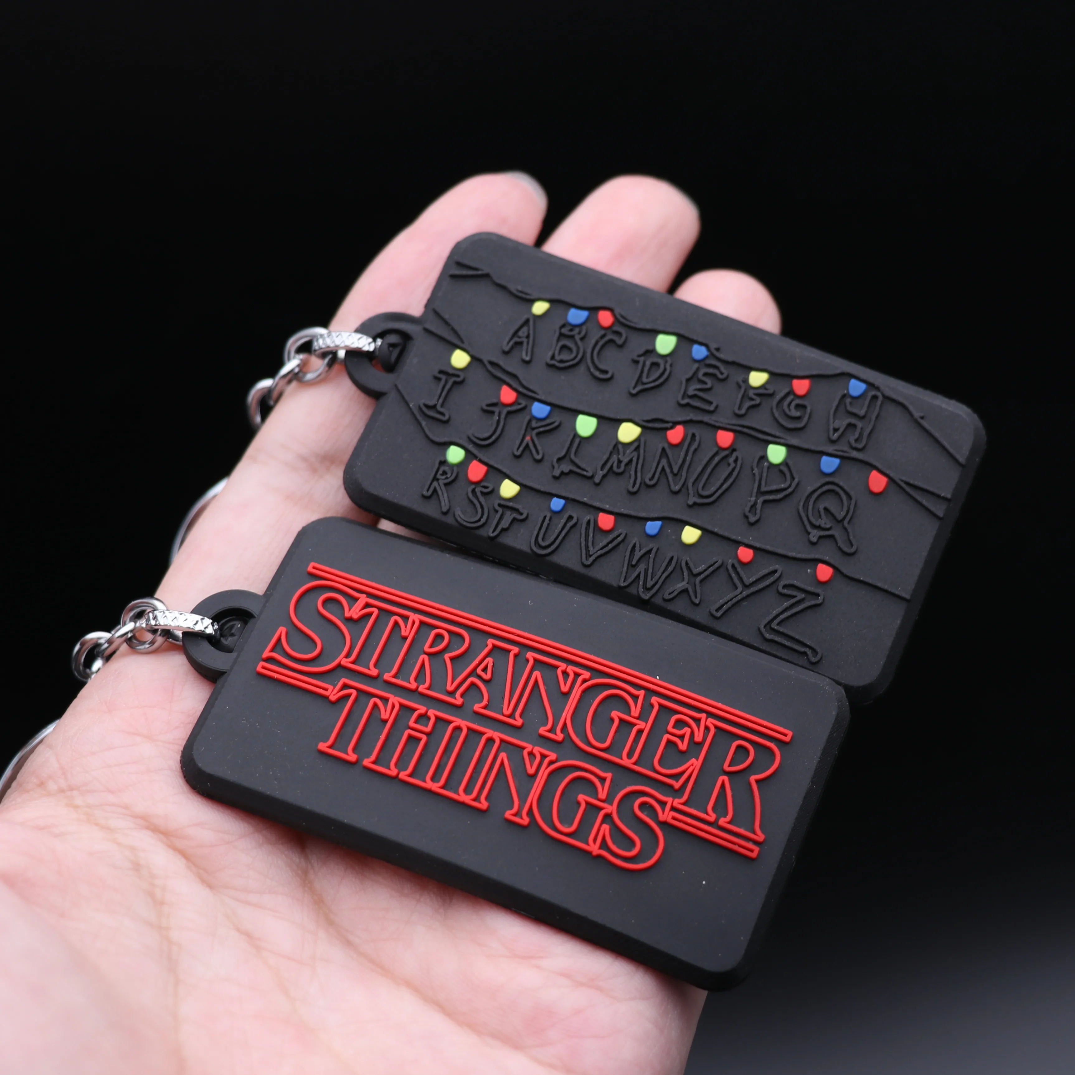 

New Fashion Hot Sale Movies Stranger Things Peripheral Keychain PVC Backpack Pendant Small Gift