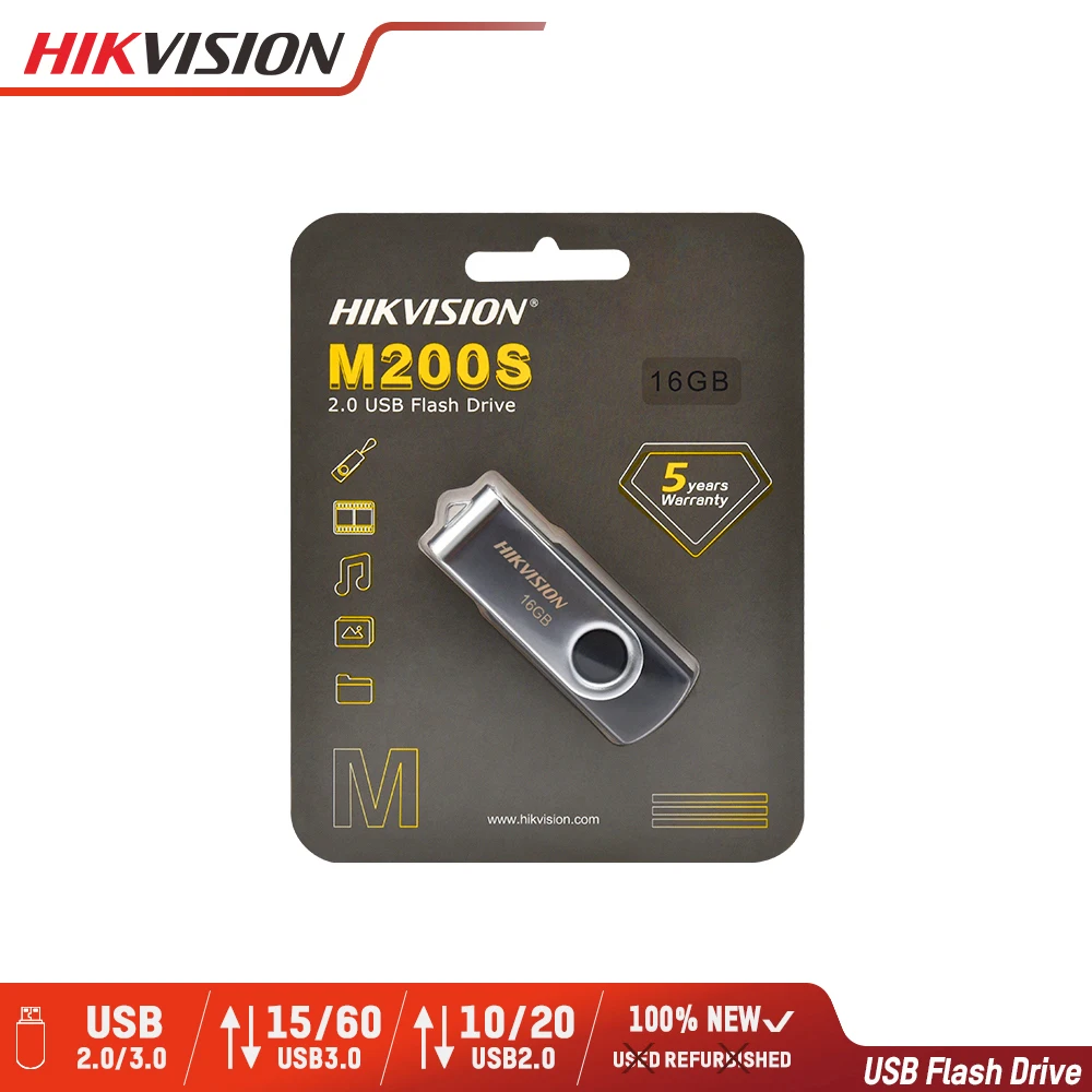  Hikvision оригинальный USB флеш-накопитель 8 ГБ 16 ГБ 32 ГБ 64 Гб мини-накопитель USB2.0 USB3.0 Флешка карта памяти накопитель # M200S 