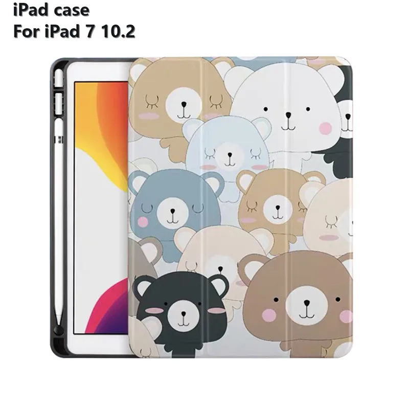 Умный тонкий кожаный чехол из ТПУ для нового 2019 iPad 7 го поколения 10 2 дюйма
