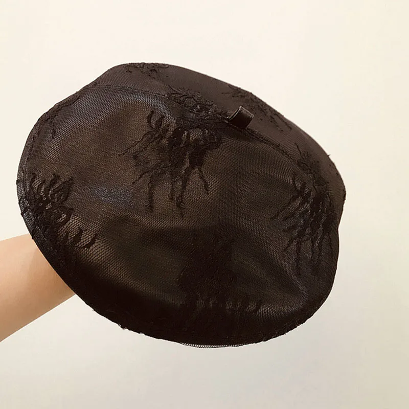 Женский берет из искусственной кожи fibonaki осенне зимний кружевной брендовая