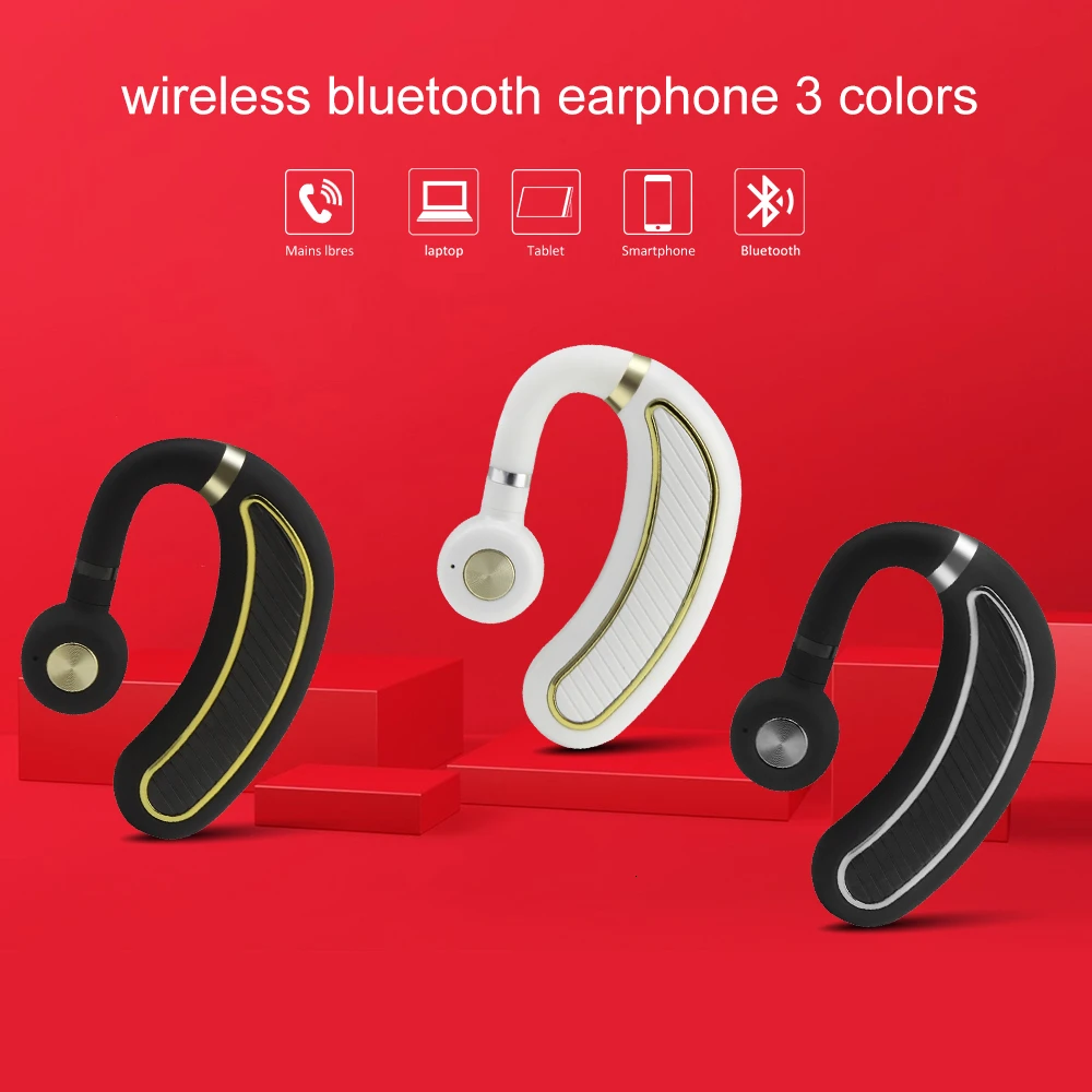 Wireless Earphone Bluetooth 4.1 Earbuds Over the ear Monaural Headset Waterproof Sport Handsfree for All Phone |