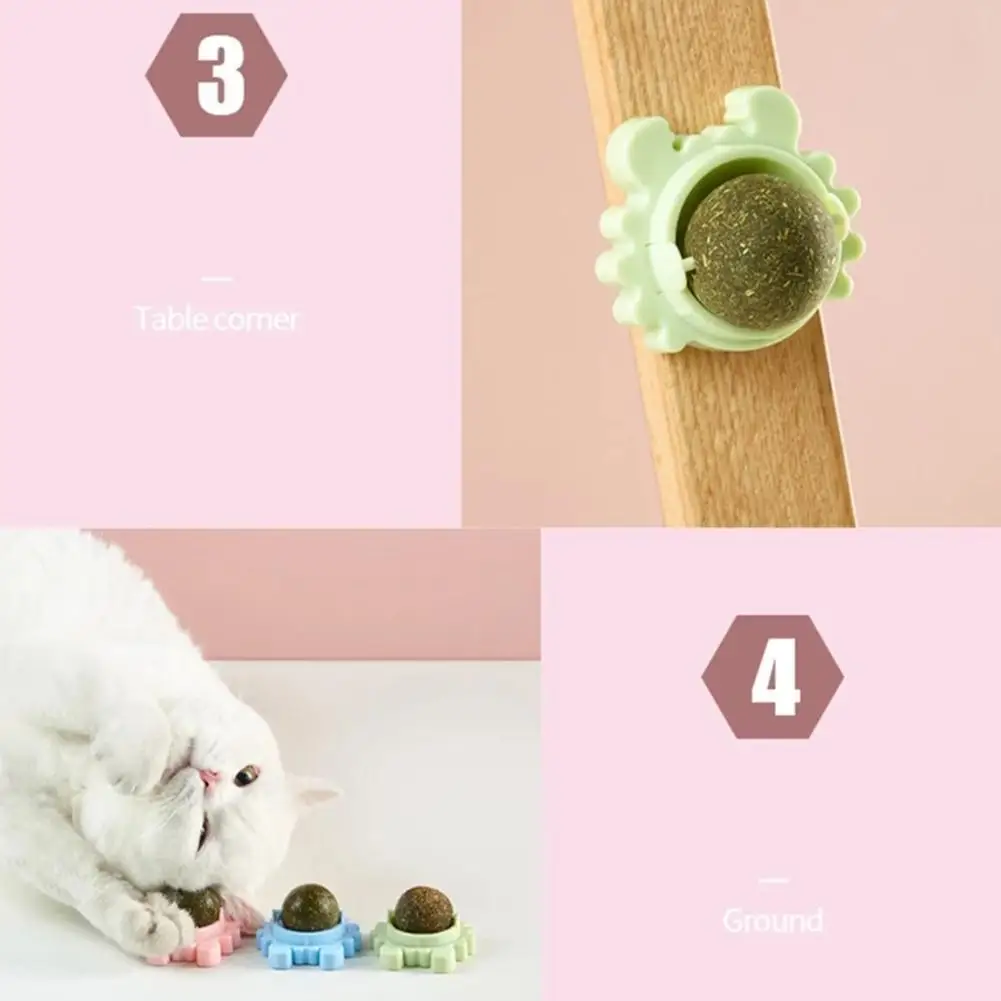 

1PC Candy Licking Nutrition Cat Sugar Ball Cat Energy Cat Catnip Toy Teeth Ball Snacks Molars Ball Cleaning O8M0