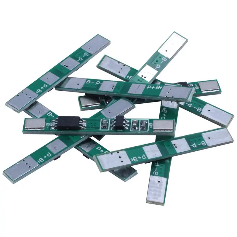 10 шт. 1S 3 7 V 4A li-ion BMS PCM 18650 плата для защиты аккумулятора PCB литий-ионных li Battery Double MOS |