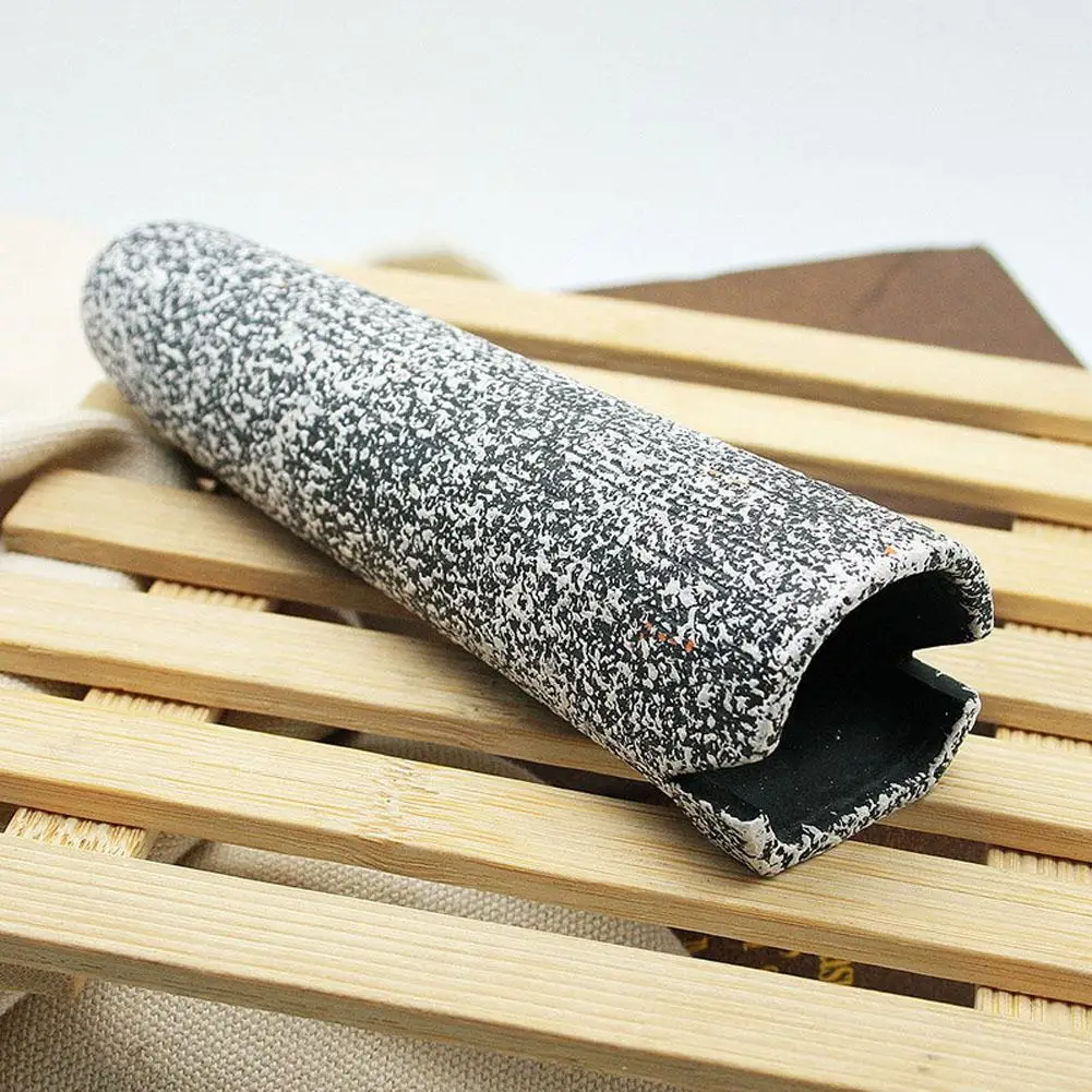 Керамический горшок Форма домик для креветок круглый аквариум орнамент