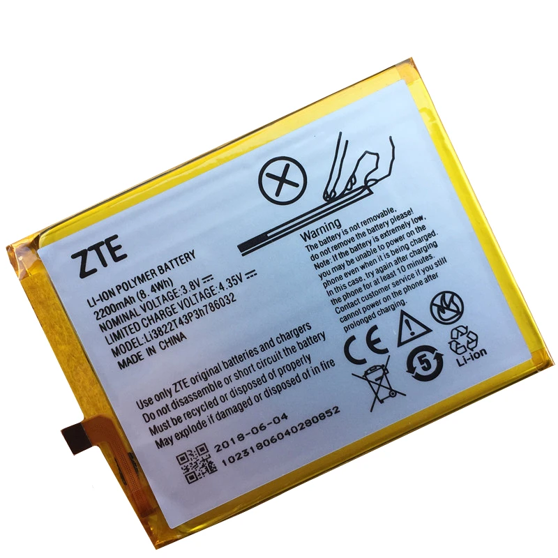 Новый 2200 мА/ч Li3822T43P3h786032 Батарея для ZTE лезвие V6 / D6 X7 Z7 T660 T663 Orbic RC 501L Батарея|battery