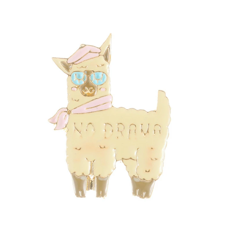 Новые модные аксессуары брошь Мультфильм Альпака моделирование простой