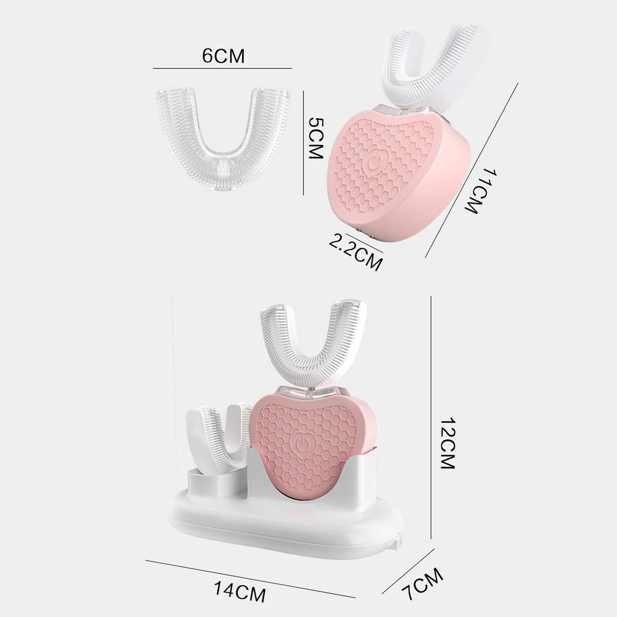 

360 Degree Automatic Sonic Electric Toothbrush Ultrasonic Tooth Brush USB Rechargeable 3 Mode Teeth Cleaning 60ML Toothpaste