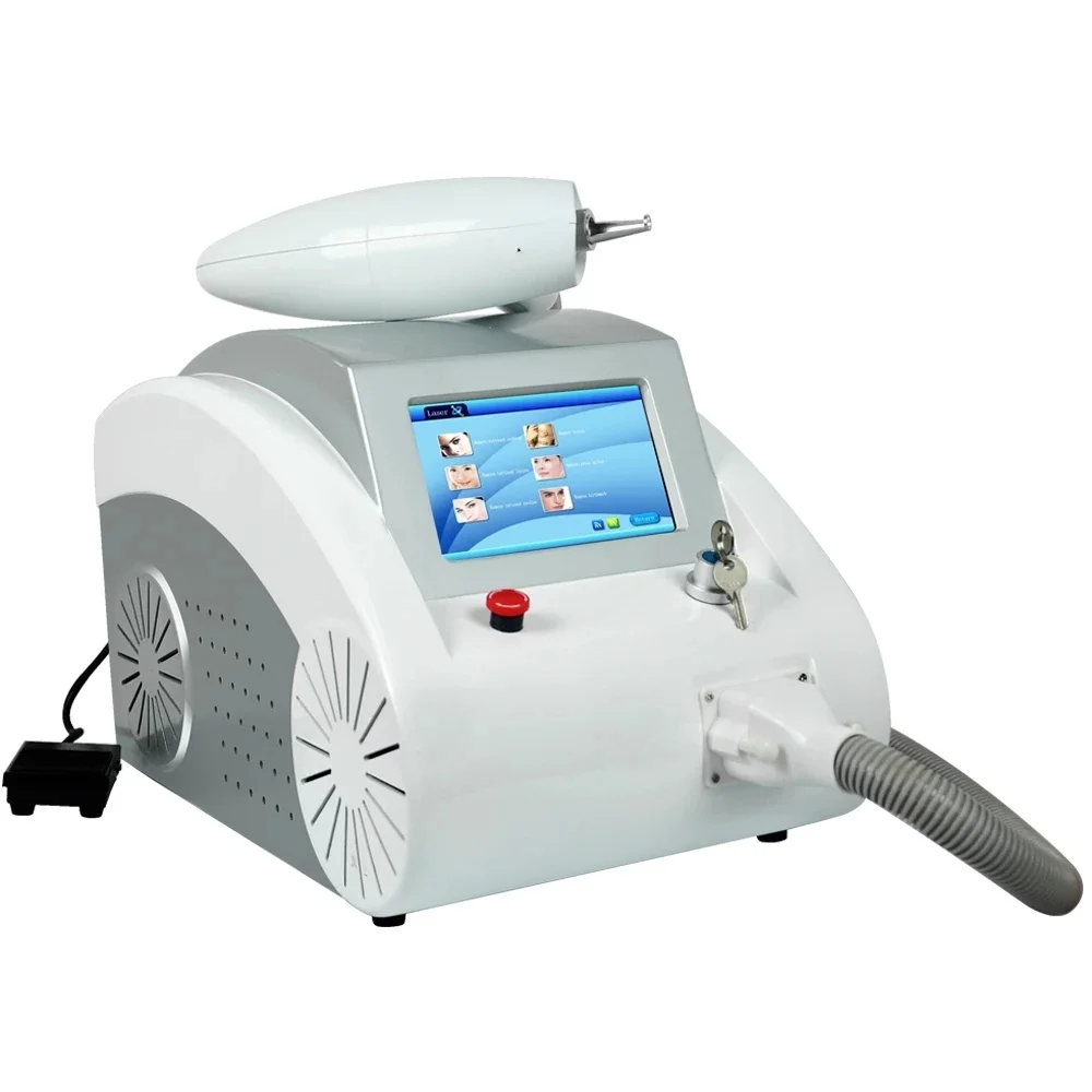 

Q Switched Laser Machine For Tattoo Removal Eyebrow Pigment Wrinkle Removal Black Doll Carbon Peeling