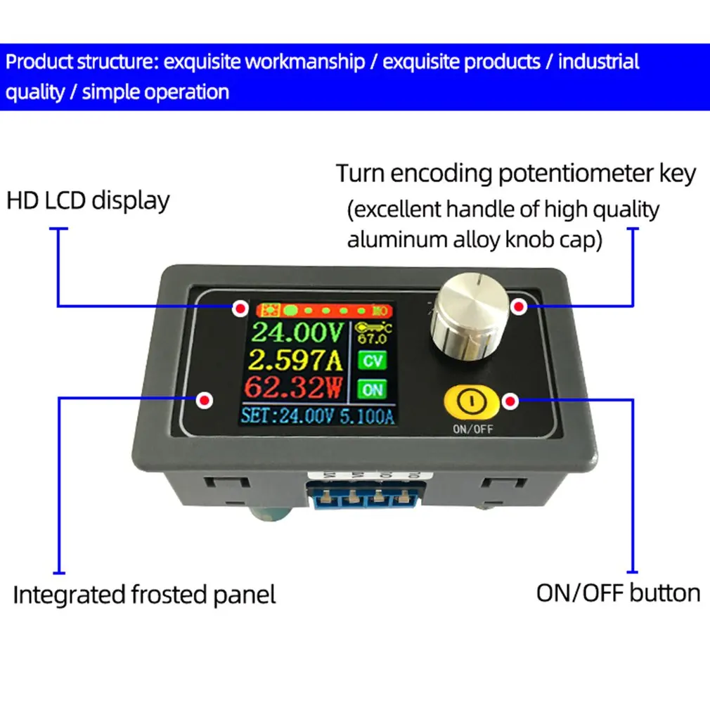 Цифровой дисплей с цветным экраном Регулируемый источник питания со