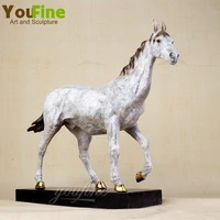 modern art bronze horse sculpture carving bronze statue casting bronze artwork crafts ornament for home office decoration