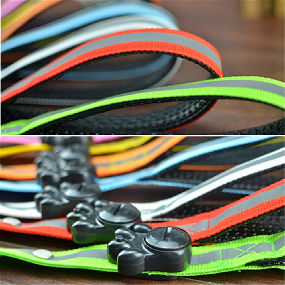 Светящийся собачий поводок со светодиодной подсветкой мигающий пояс для