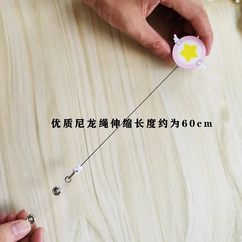 

50 pcs/lot New Retractable Bulk Items Cute Id Badge Reel Nursing Student Reel Badge Holder Nurse Accessories School Supplies