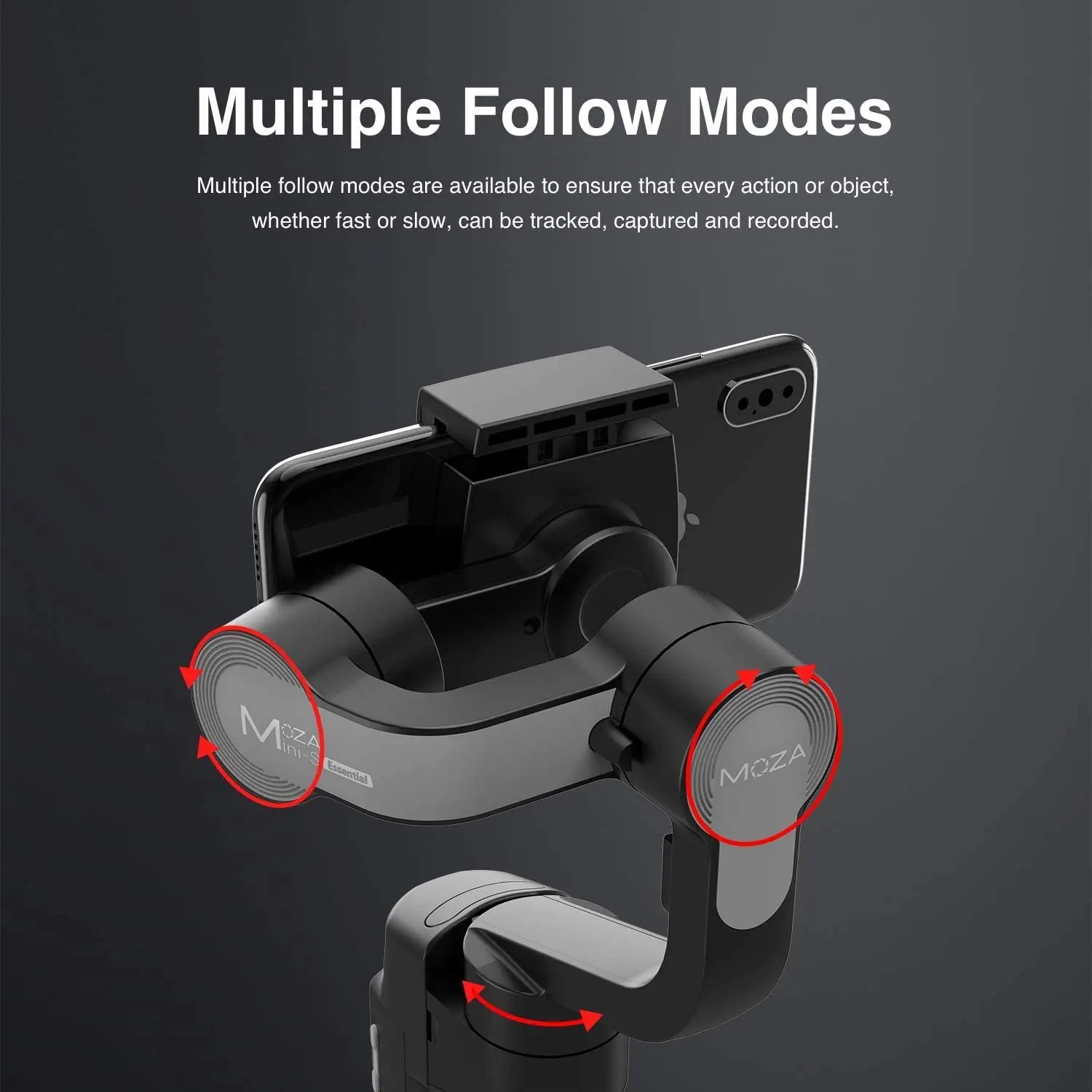 МОЗА Мини-С Складной стабилизатор Gimbal для смартфона Timelapse Object Tracking Zoom Vertigo Inception 3-осевой видеостабилизатор on.