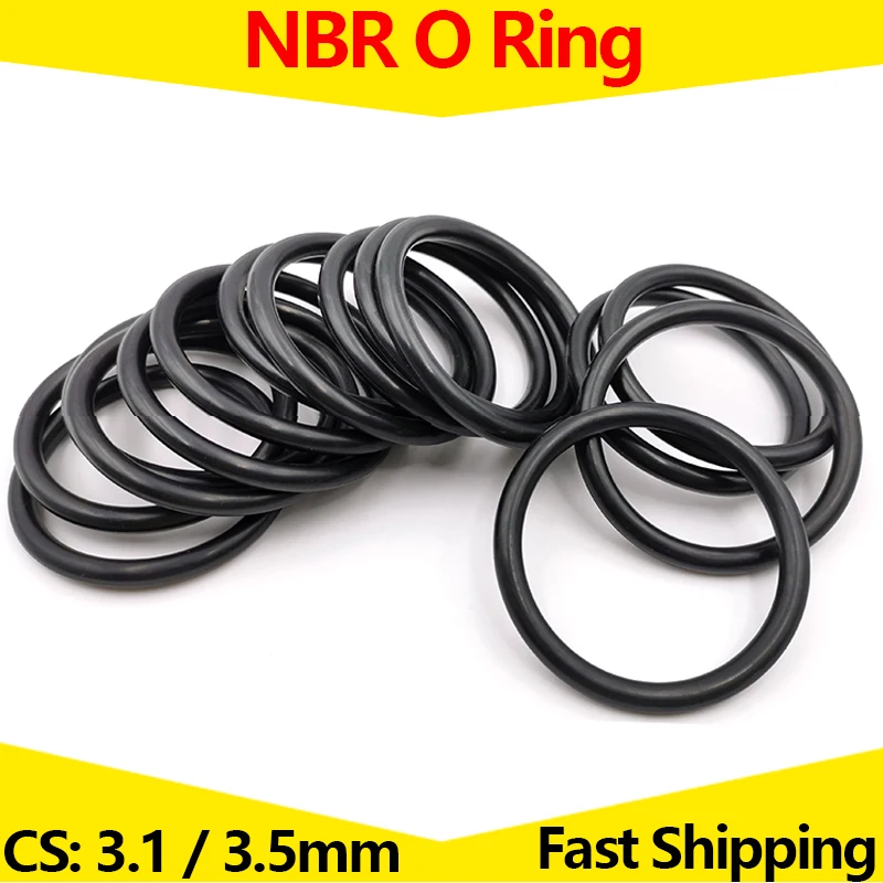 

WD CS 3.1mm 3.5mm OD 9mm - 360mm Nitrile Butadiene Rubber NBR Sealing Ring Repair Skeleton Oil Seal Gasket O Ring Seal Washer