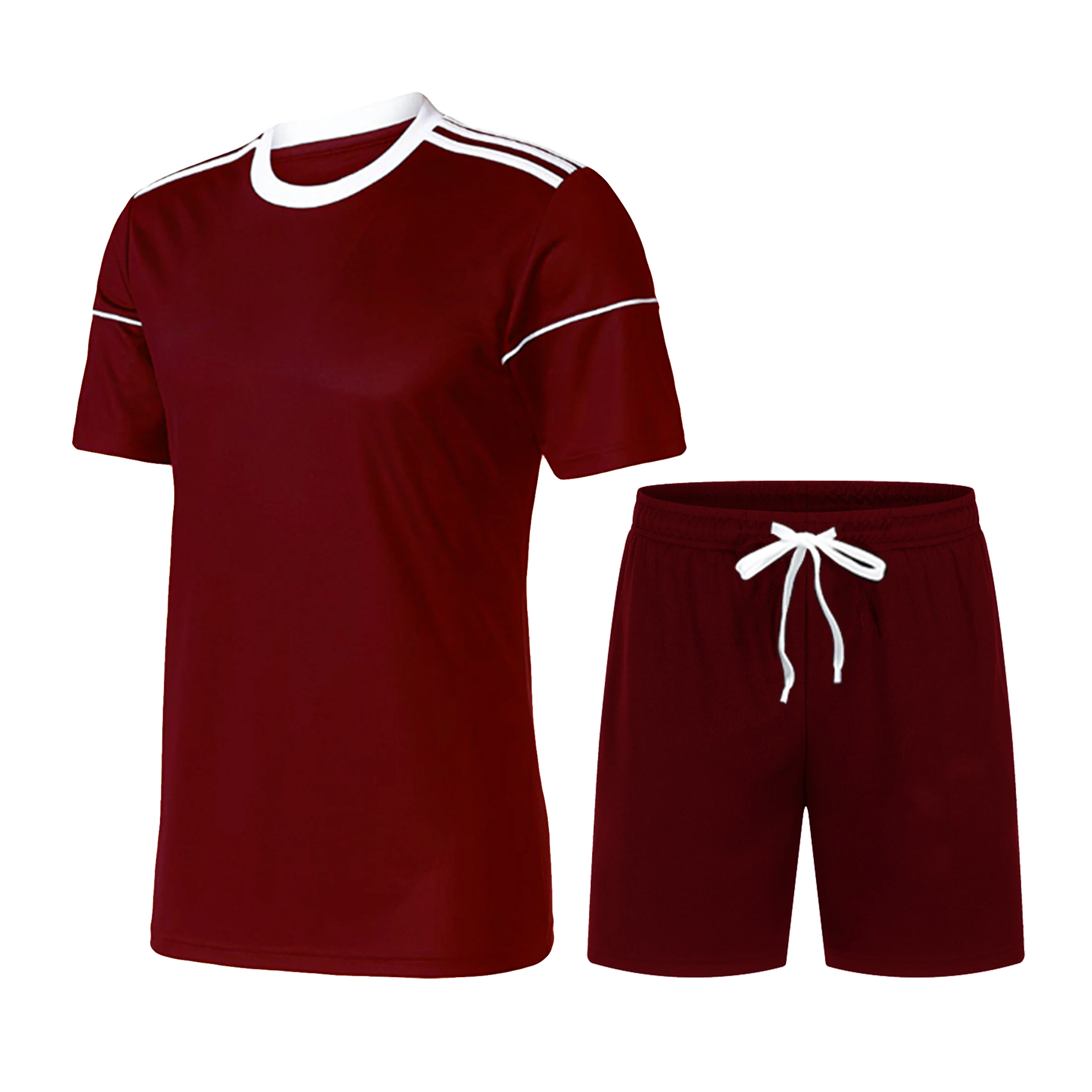 

2021 New Summer Fashion Men's T-Shirt + Shorts Sports Set Business Casual Suit Fitness Sports Beach Set