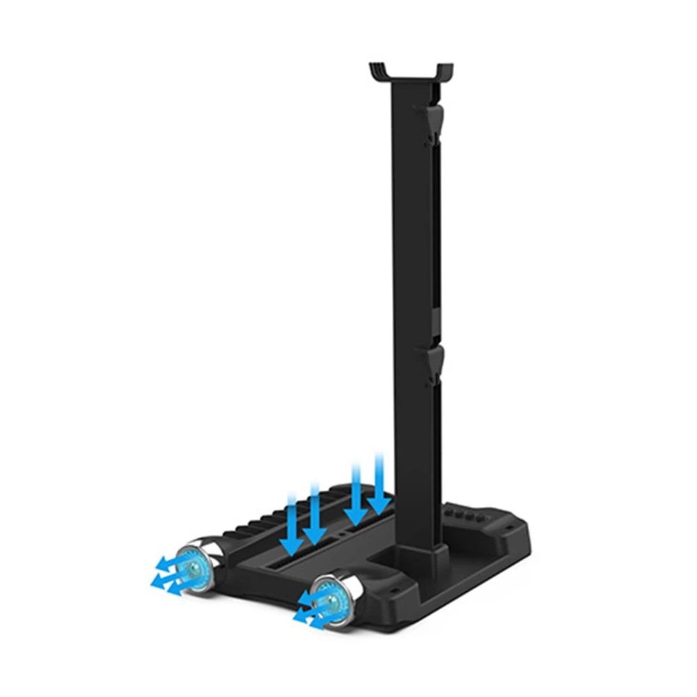 

Game Discs Rack Dual Controller Charger Cooler Stand Holder for PS5 Console