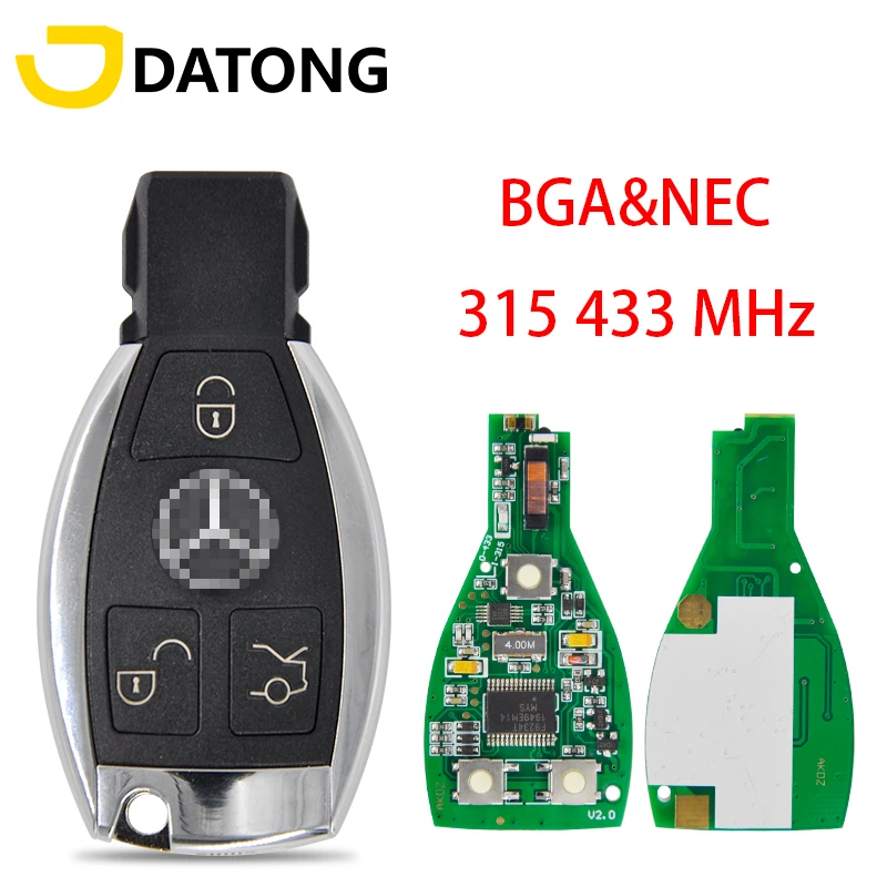 Datong мир Автомобильный Дистанционный ключ для Mercedes Benz A C E S класс BGA NEC 315 /433 Mhz Авто