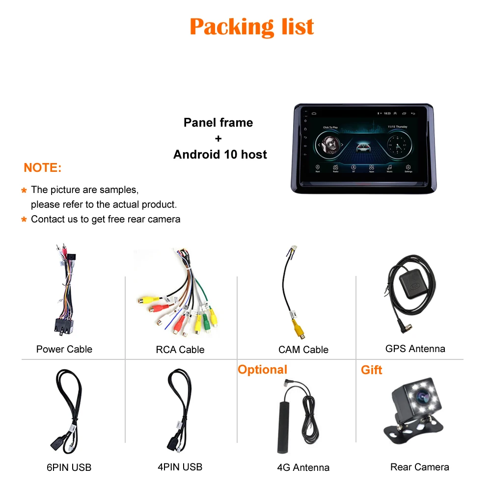 

10" Android10 for Toyota Noah 2014-2017 RDS Car Navigation for DSP CarPlay Radio Multimedia Video Player Stereo GPS