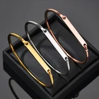 Манжеты из нержавеющей стали 100%, пустые для гравировки, металлическая идентификационная метка, проволока, Открытый браслет, зеркальный полированный браслет, оптовая продажа, 10 шт.