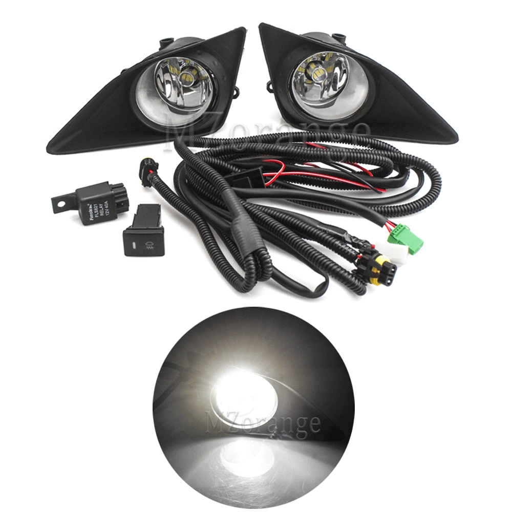 Противотуманные фары s Led для Toyota Corolla 2007-2010 противотуманные хромированная