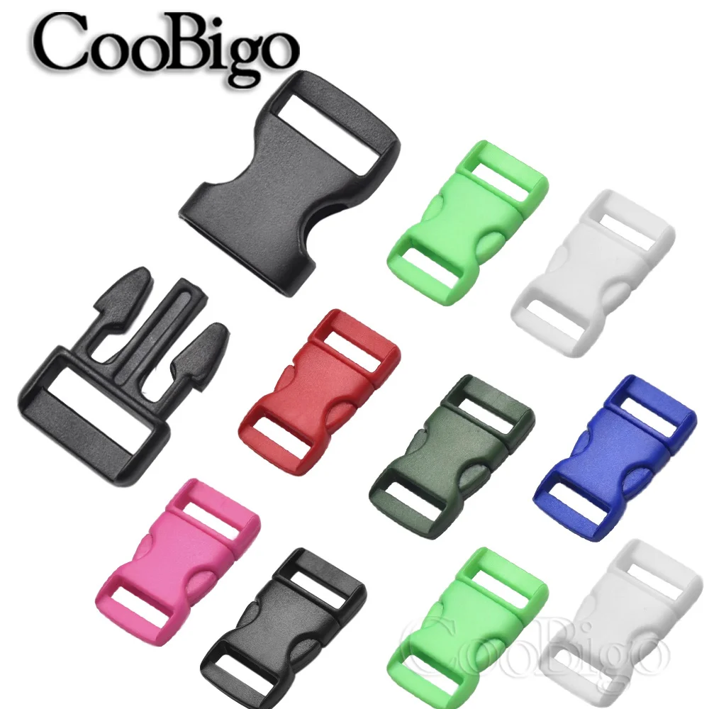 10 шт. цветная плоская 3/8 &quotБоковая Пряжка для Паракорда Браслет ошейник домашних