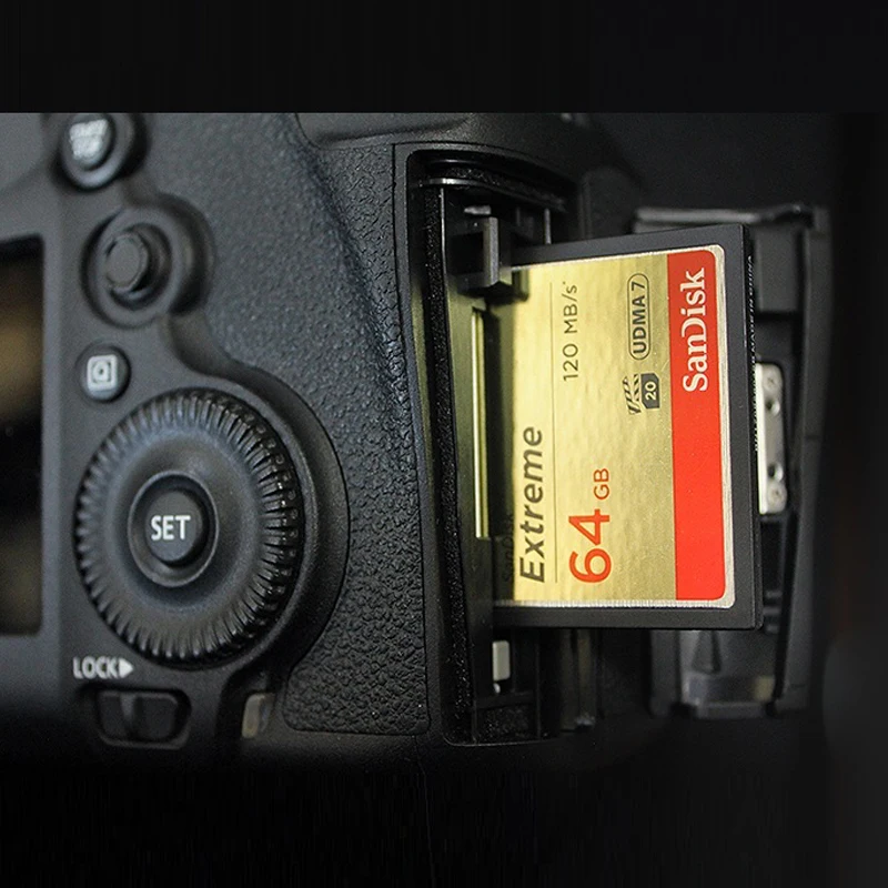 SanDisk CF карта памяти Compact Flash Extreme Canon Full HD Оригинал 120 МБ/с./с 32 Гб 128 64 Видео 4 K для D 300