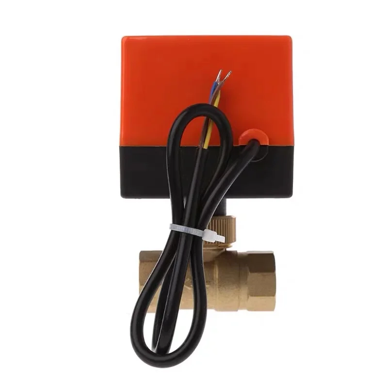 

DN15/DN20/DN25 Электрический моторизованный шаровой кран из латуни DN20 AC 220 В 2 Way 3 провода с привод для газовых, нефтяных труб