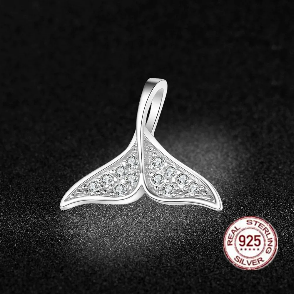 HMSFELY 925 стерлингового серебра Шарм Подвеска в виде русалки набор сделай сам Для