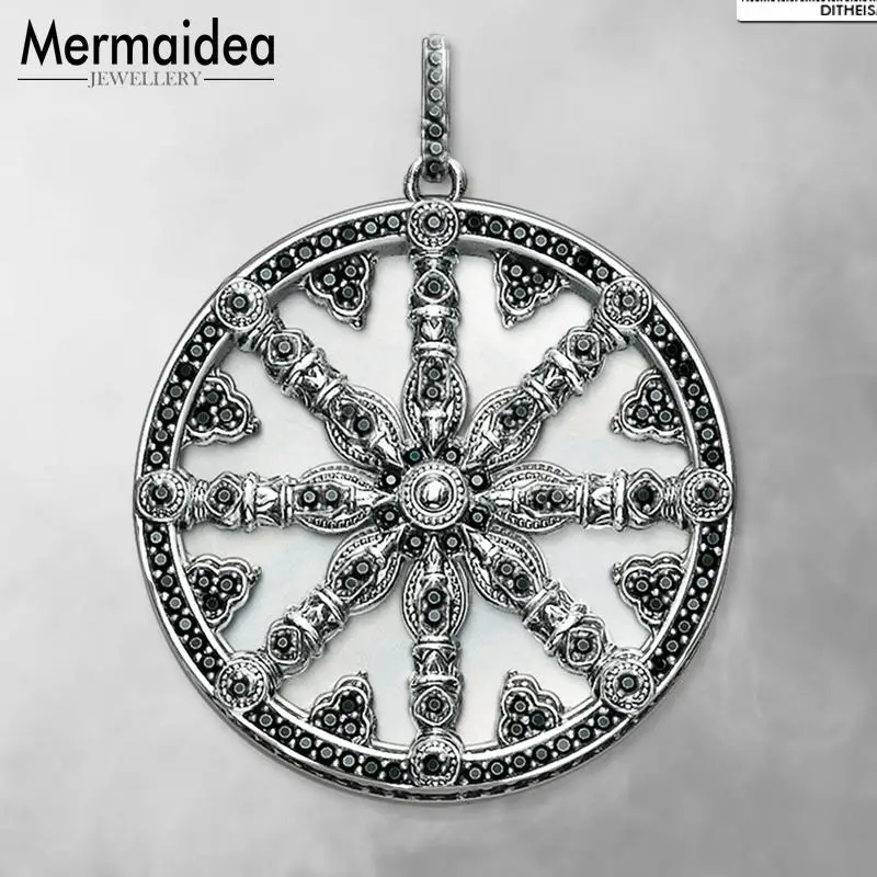 Подвеска на диск Karma новинка 2020 модное ювелирное изделие посеребренное