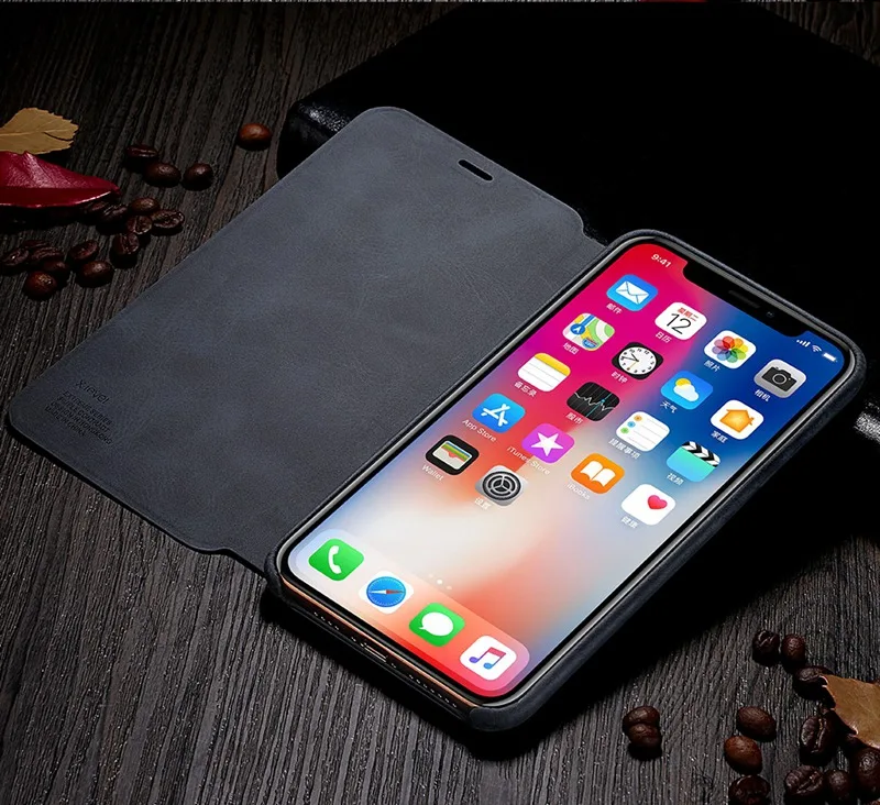X-Level Роскошный кожаный чехол s для iPhone 11 Pro XS Max XR X 8 8 6 6S 7 Plus полный защитный деловой чехол