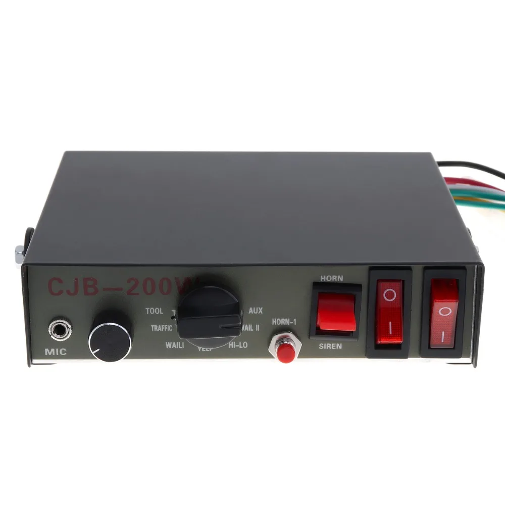 12V 200W 8 звук Динамик Авто Автомобильная сирена Предупреждение сигнал тревоги полиции пожарной сирены Рог PA с микрофоном Системы