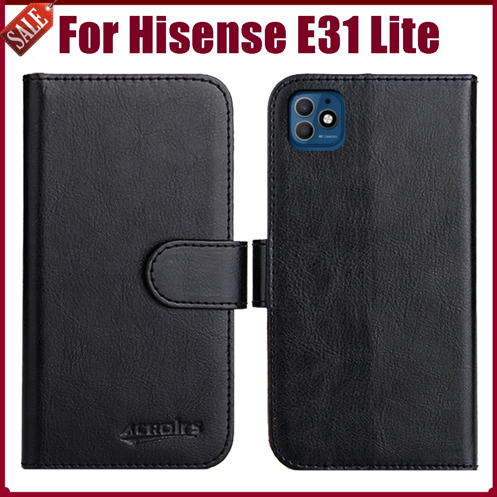 

Горячая распродажа! Чехол Hisense E31 Lite 6,52 дюйма, Модный мягкий кожаный чехол-кошелек с откидной крышкой 6 цветов для Hisense E31 Lite, чехол для телефон...