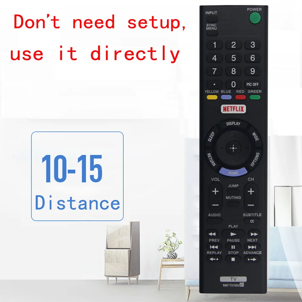 Пульт дистанционного управления для Sony smart led lcd TV RMT-TX100D TX101J TX102U TX102D TX101D TX100E TX101E