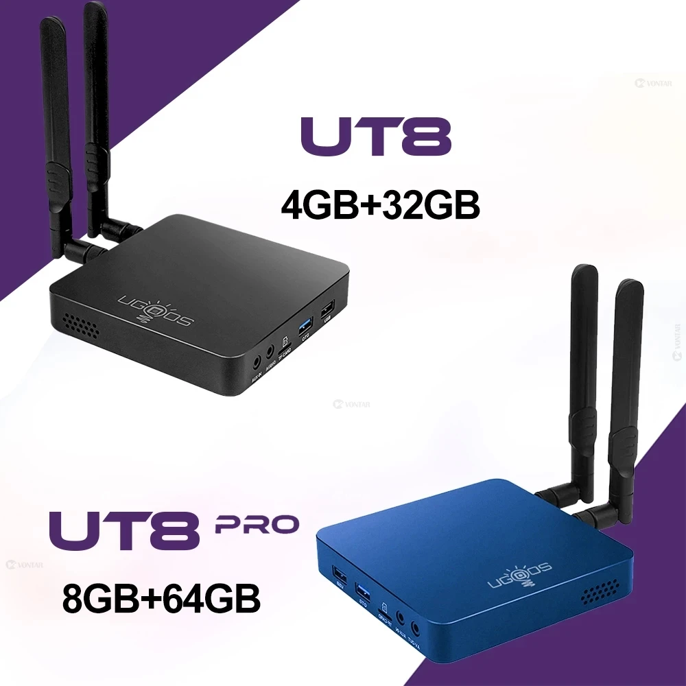 ТВ-приставка UGOOS UT8 PRO на Android 2022 8 + 64 ГБ Wi-Fi 6 1000 м | Электроника