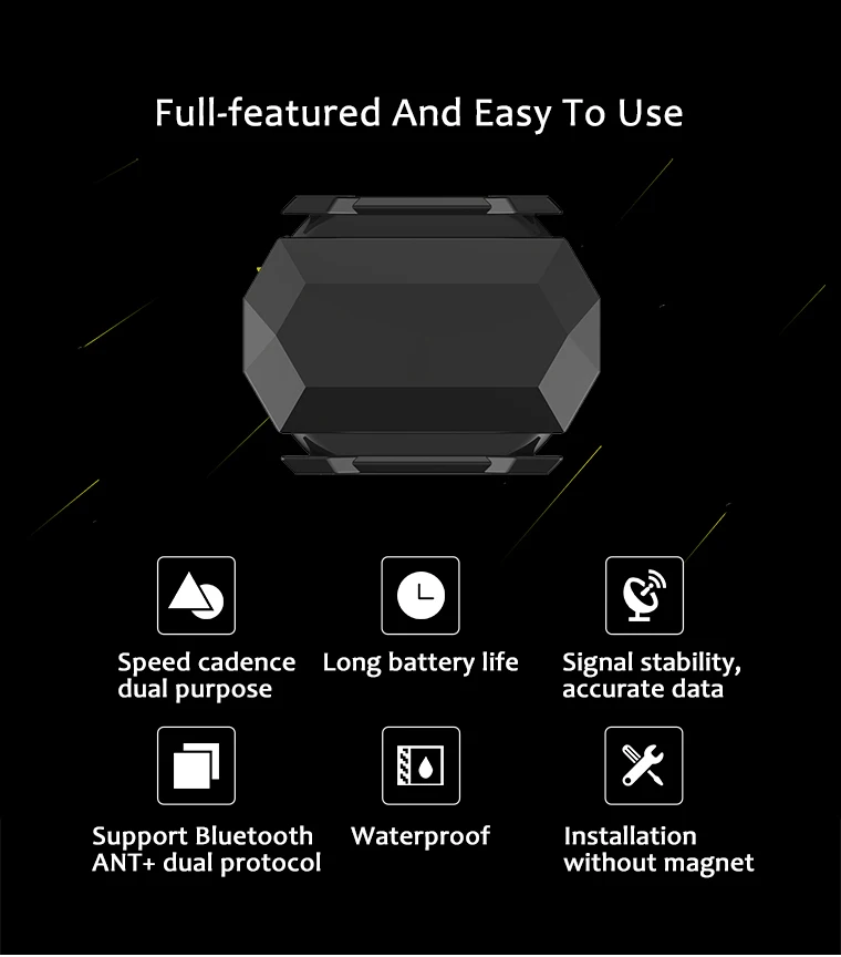 ThinkRider Велоспорт Скорость Каденции Сенсор велосипед ANT + Bluetooth 4 0 Беспроводной