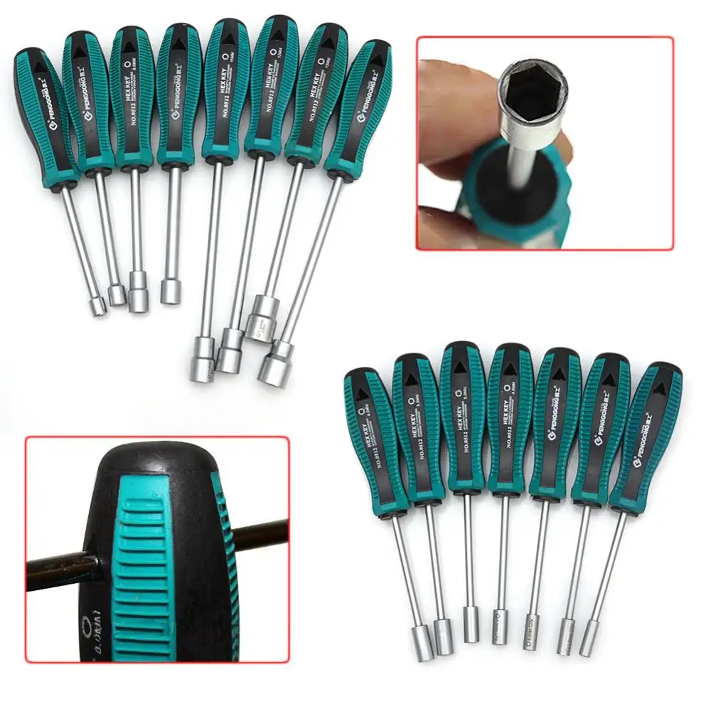 

Metal Socket Driver Wrench Screwdriver Hex Nut Key Nutdriver Hand Tool 5.5mm