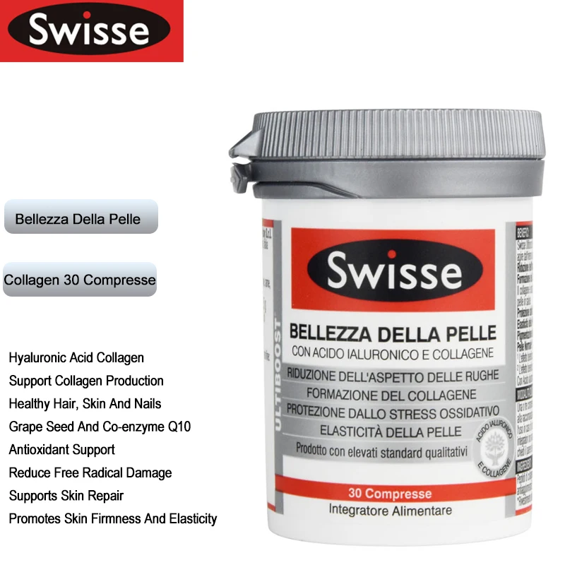 Полная красота для здоровых ногтей волос 30 таблеток коллаген с гиалуроновой