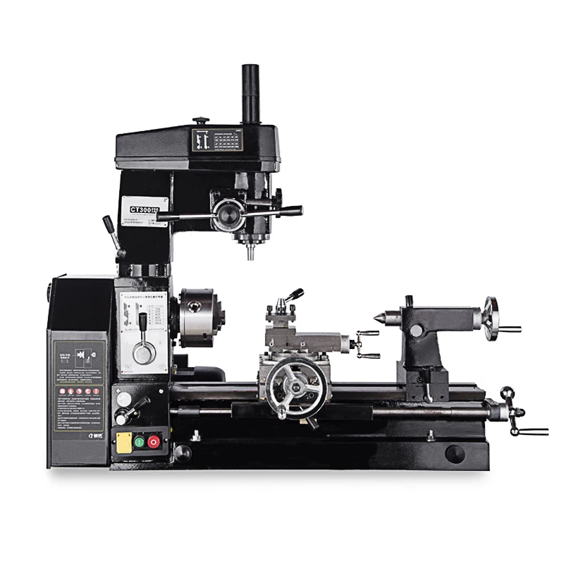 CT300 бытовой токарный станок Малый многофункциональный сверлильная и фрезерная