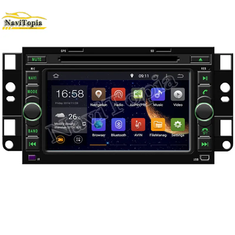 7 дюймов четыре ядра 4 Гб + 64G Android 9 0 автомобиля DVD gps плеер для Chevrolet Matiz M200 2005 2007 M250