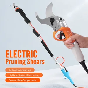 Electric Pruning Shears 36V Lithium Branches Scissors 0-45mm High Branch Hedge Trimmer Extension rod 1.2-1.8m