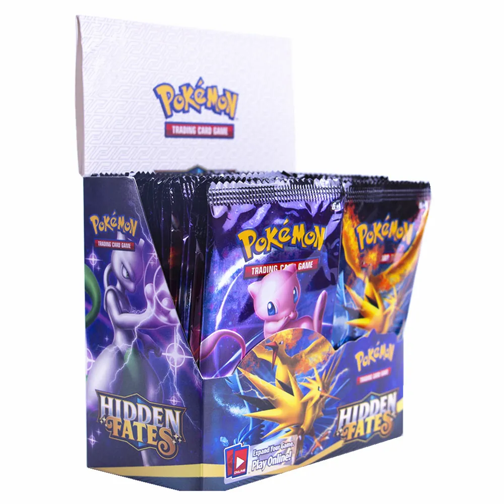 

Newest Pokemon Cards Tcg: Hidden Fates Elite Trainer Pokemon Booster Box Collectible Tradiner Card Game Toy for Child