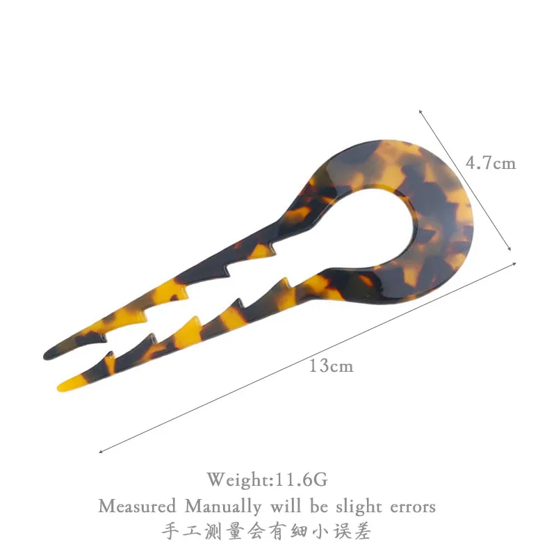 Оптовые цены Высококачественная U-образная большая палочка для волос из этиловой